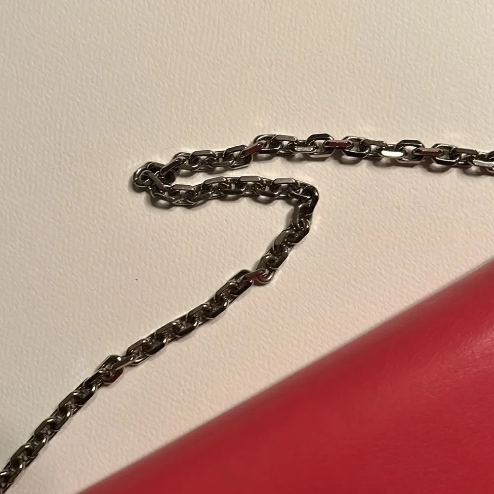 - Authentic Cristian Dior Leather Pink/Coral Wallet on a Chain